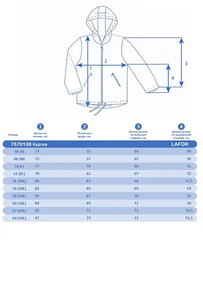 Куртка Lafor Зеленый, 7670138