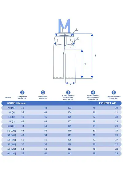 Штаны Forcelab Черный, 70663