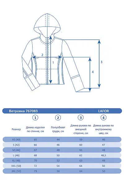 Ветровка Lafor Темно-синий, 767083