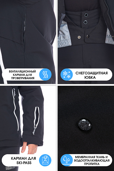 Куртка WHS Черный, 8783406