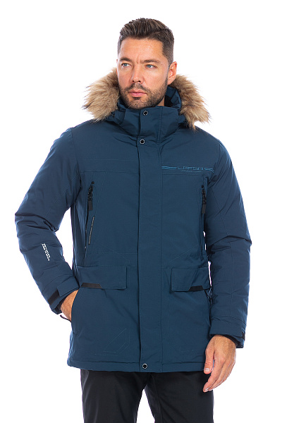 Мужская зимняя Парка Lafor Серо-синий, 767056