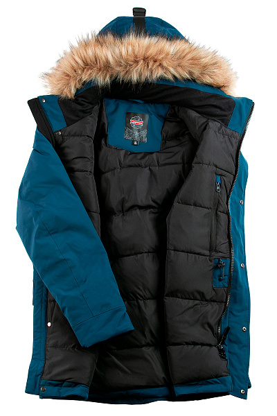 Мужская зимняя Парка Lafor Серо-синий, 767056