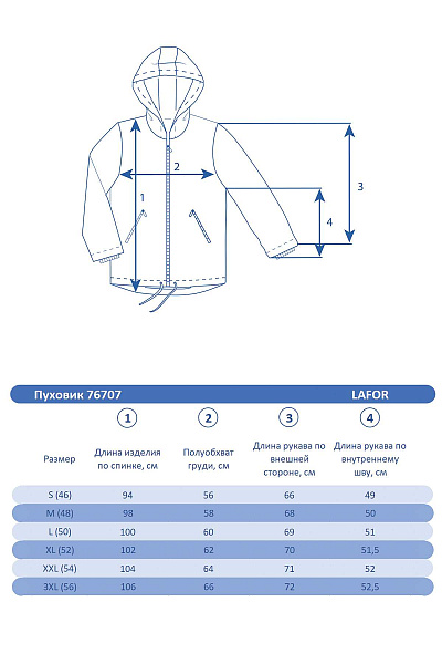 Мужской зимний Пуховик Lafor Темно-серый, 76707