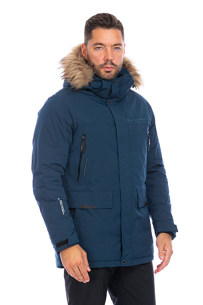 Мужская зимняя Парка Lafor Серо-синий, 767056