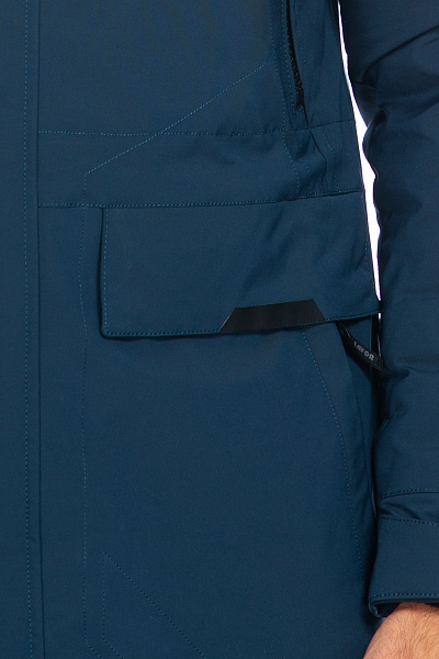 Мужская зимняя Парка Lafor Серо-синий, 767056