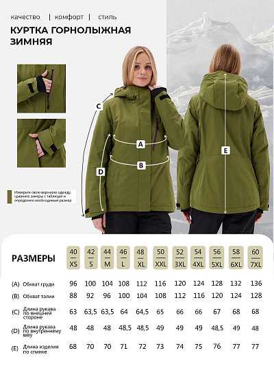 Куртка Lafor Оливковый, 7670167