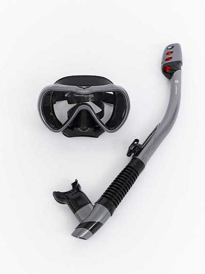 Комплект Маска и Трубка Lafor Серый, 7670197