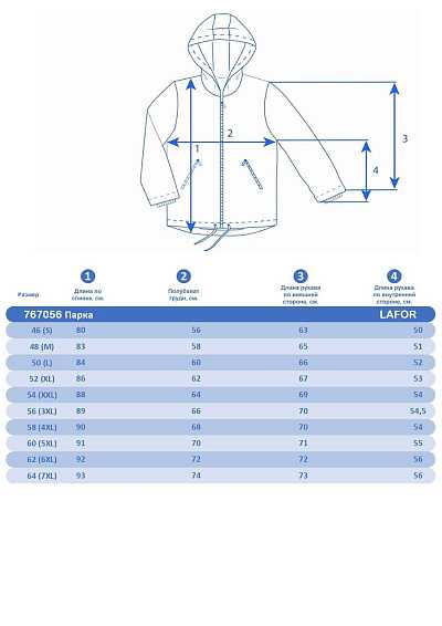 Мужская зимняя Парка Lafor Черный, 767056