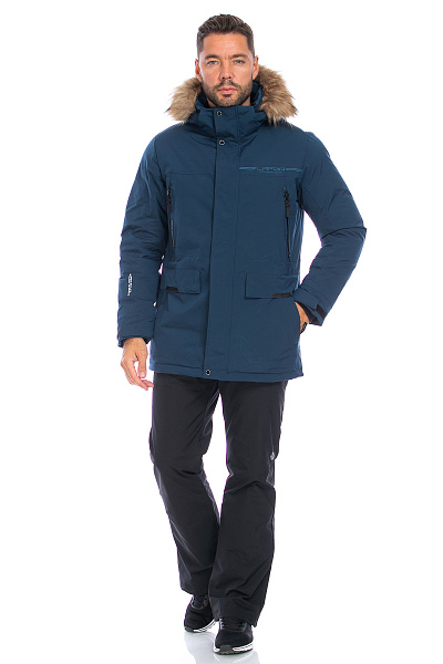 Мужская зимняя Парка Lafor Серо-синий, 767056