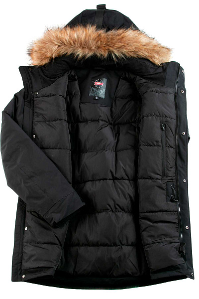 Мужская зимняя Парка Lafor Черный, 767056